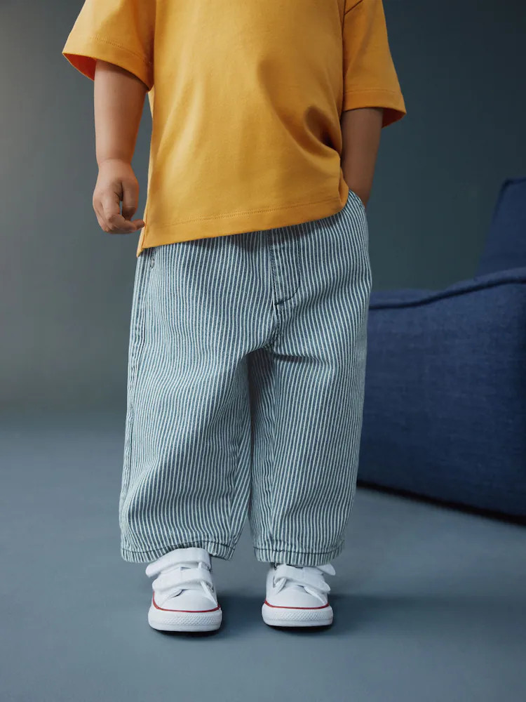 Navy/White Wide Leg Jeans (3mths-7yrs) | Next US