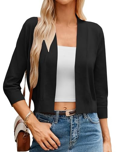 GRACE KARIN Cardigan Sweaters for Women Lightweight Cropped Cardigan Elegant Shrug for Dress | Amazon (US)