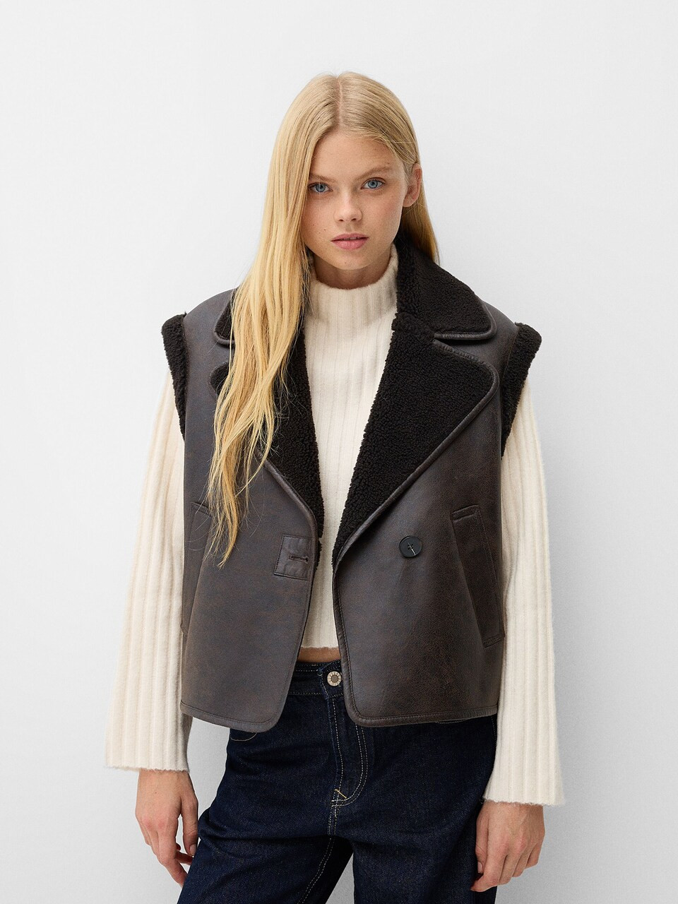 Bershka Weste in Braun | ABOUT YOU | ABOUT YOU (DE)