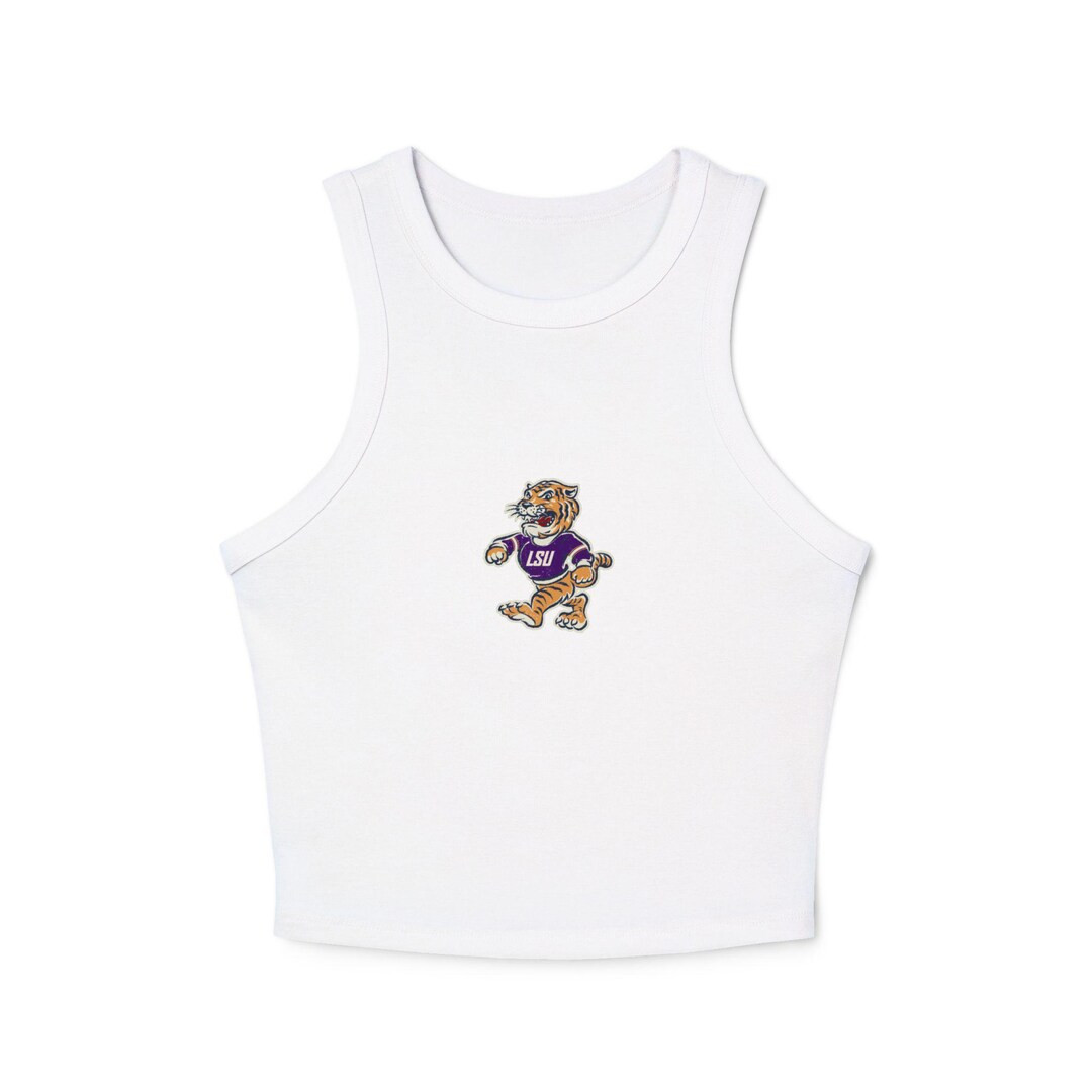 LSU Mike the Tiger Crop Tank Top, Louisiana, Football, Sports Attire, Team Mascot - Etsy | Etsy (US)