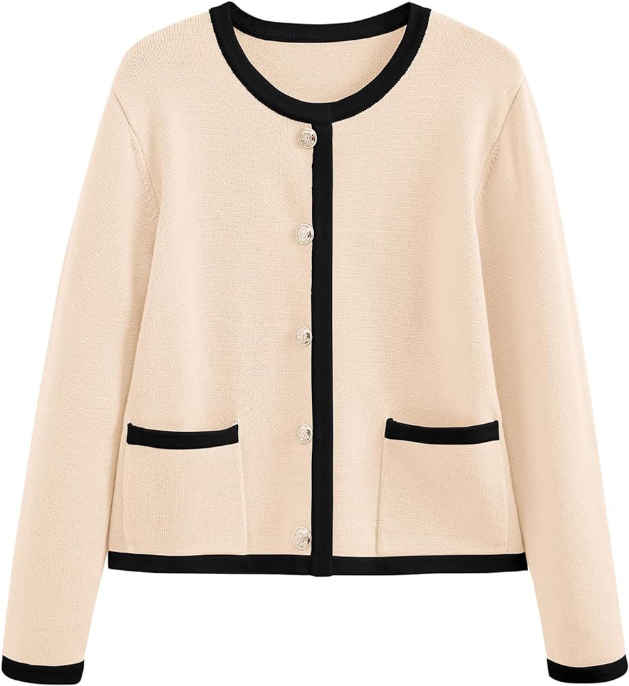 PRETTYGARDEN Womens 2024 Cardigan Sweaters Fall Casual Long Sleeve Button Up Knitted Shirts Jacke... | Amazon (US)