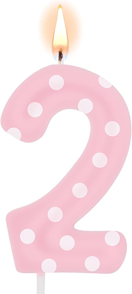 Pink Birthday Candles for Girls, Pink Mouse Cake Topper Decorations, Oh Twodles Birthday Party Su... | Amazon (US)