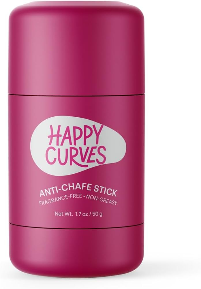 HAPPY CURVES Anti-Chafe Stick - Chafing and Friction Defense for Women, Ideal for Thighs, Underar... | Amazon (US)