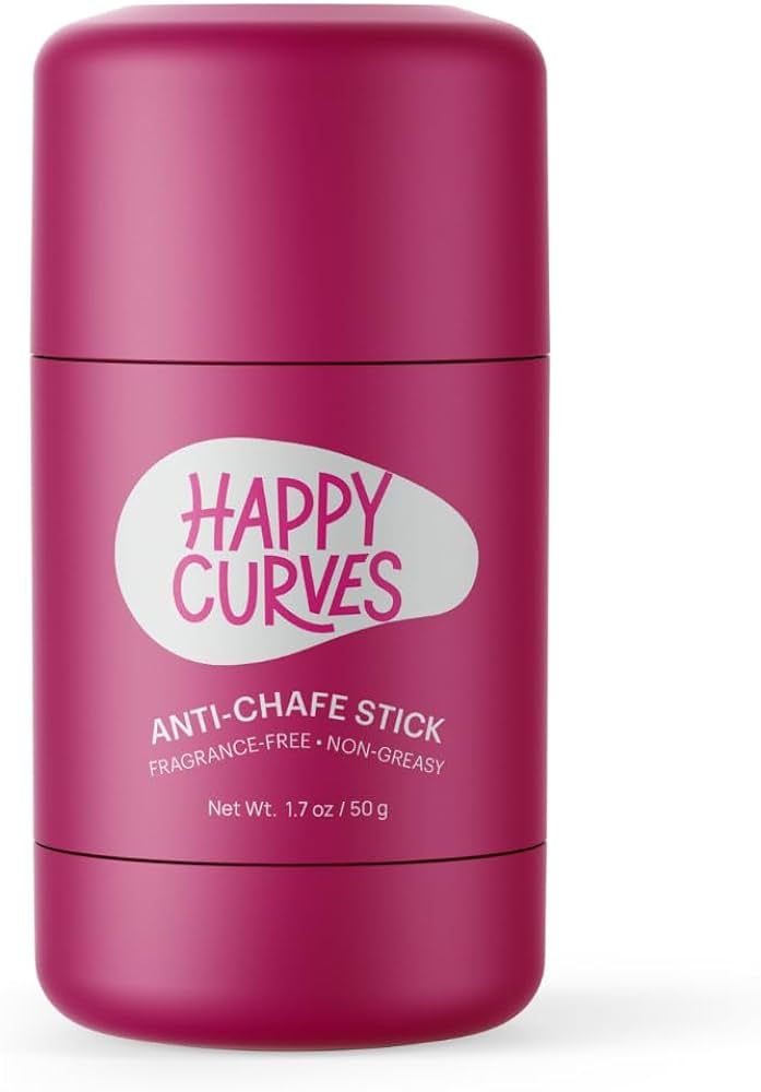 HAPPY CURVES Anti-Chafe Stick - Chafing and Friction Defense for Women, Ideal for Thighs, Underar... | Amazon (US)