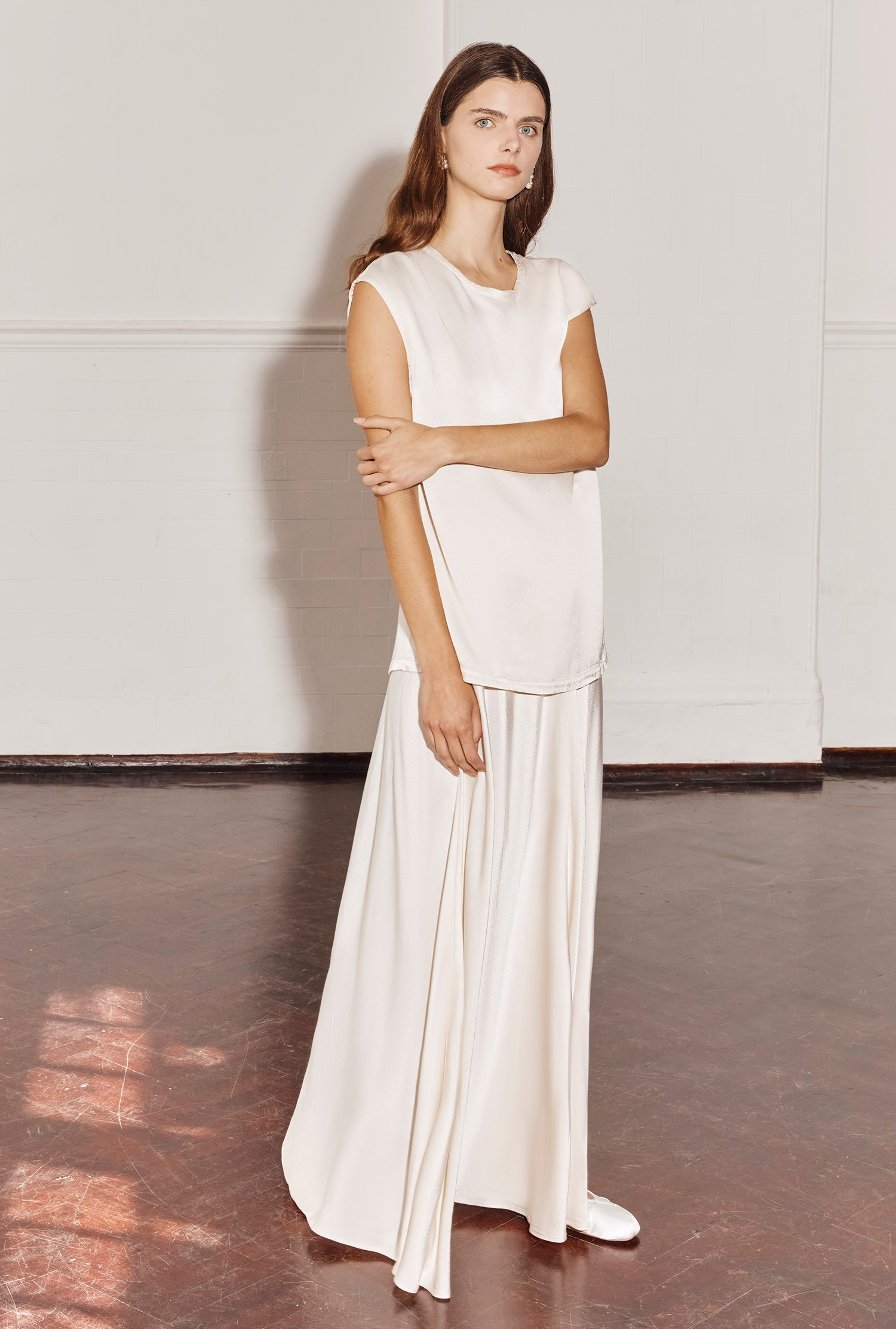 Adrianna Satin Maxi Skirt

                        Ivory | Ghost