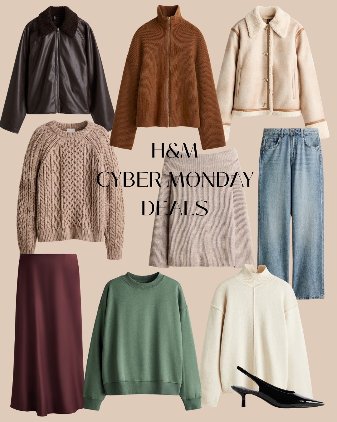 H&M sale guide 🤎 #wintersweater #winterjacket #winterfashion #holidayoutfits #cybermondaysale #hmsale #blackfridaydeals 

#LTKCyberWeek #LTKSeasonal #LTKSaleAlert