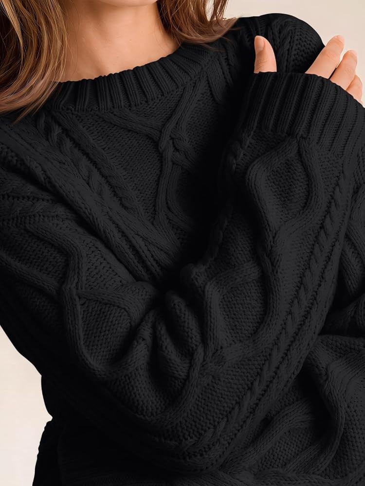Trendy Queen Women's Oversized Cable Knit Sweaters 2026 Fall Outfits | Amazon (US)