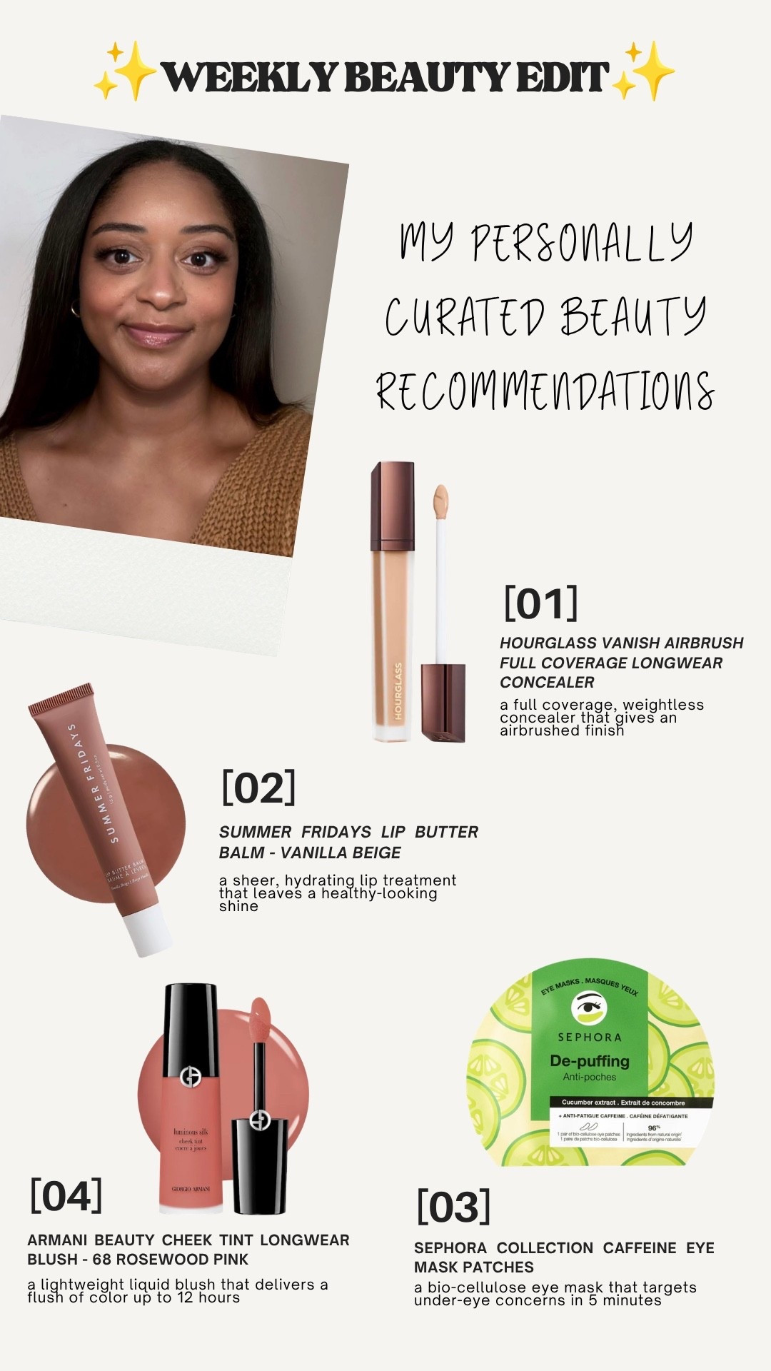 Weekly Beauty Edit #14 - Newsletter Picks #lachiccouture

#LTKselfcare #LTKgrwm #LTKBeauty