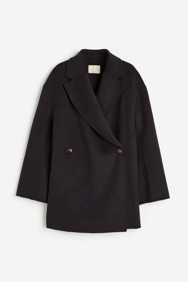 Double-breasted wool-blend coat | H&M (UK, MY, IN, SG, PH, TW, HK)