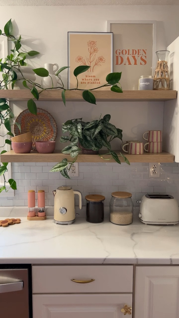 new kitchen shelfie decor ✨

#LTKsalealert #LTKhome #LTKFind