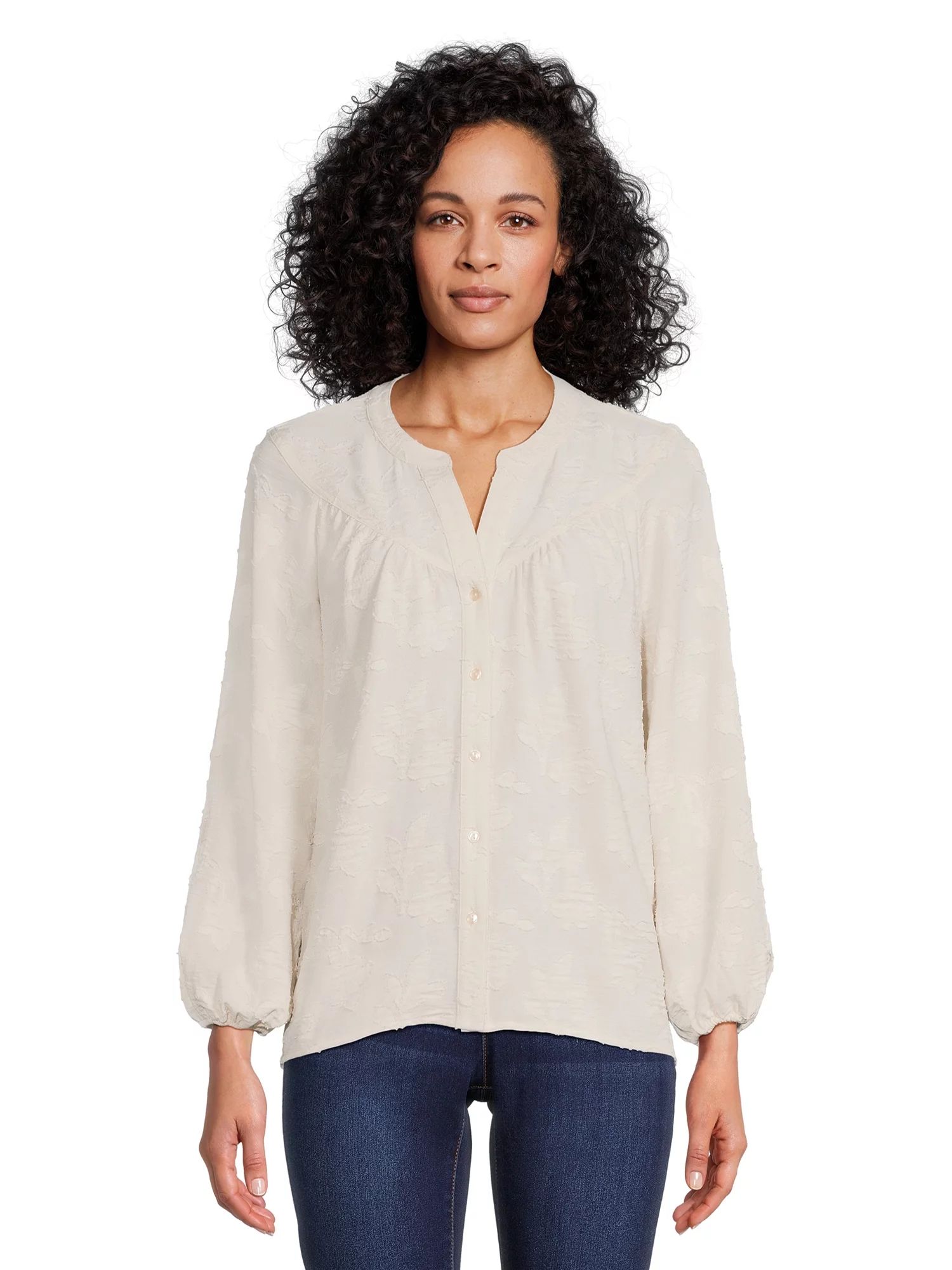 The Pioneer Woman Button Front Tunic, Women's, Sizes S-3X | Walmart (US)