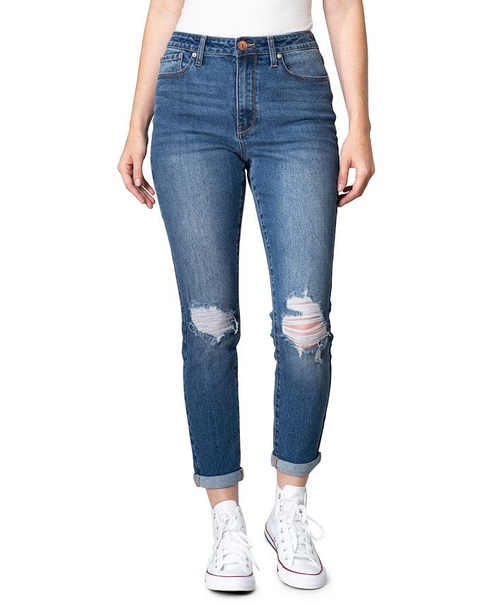 Juniors' High-Rise Mom Jeans | Macys (US)