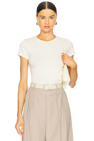 Ressi Crew Neck Short Sleeve Tee in Vintage White | Revolve Clothing (Global)