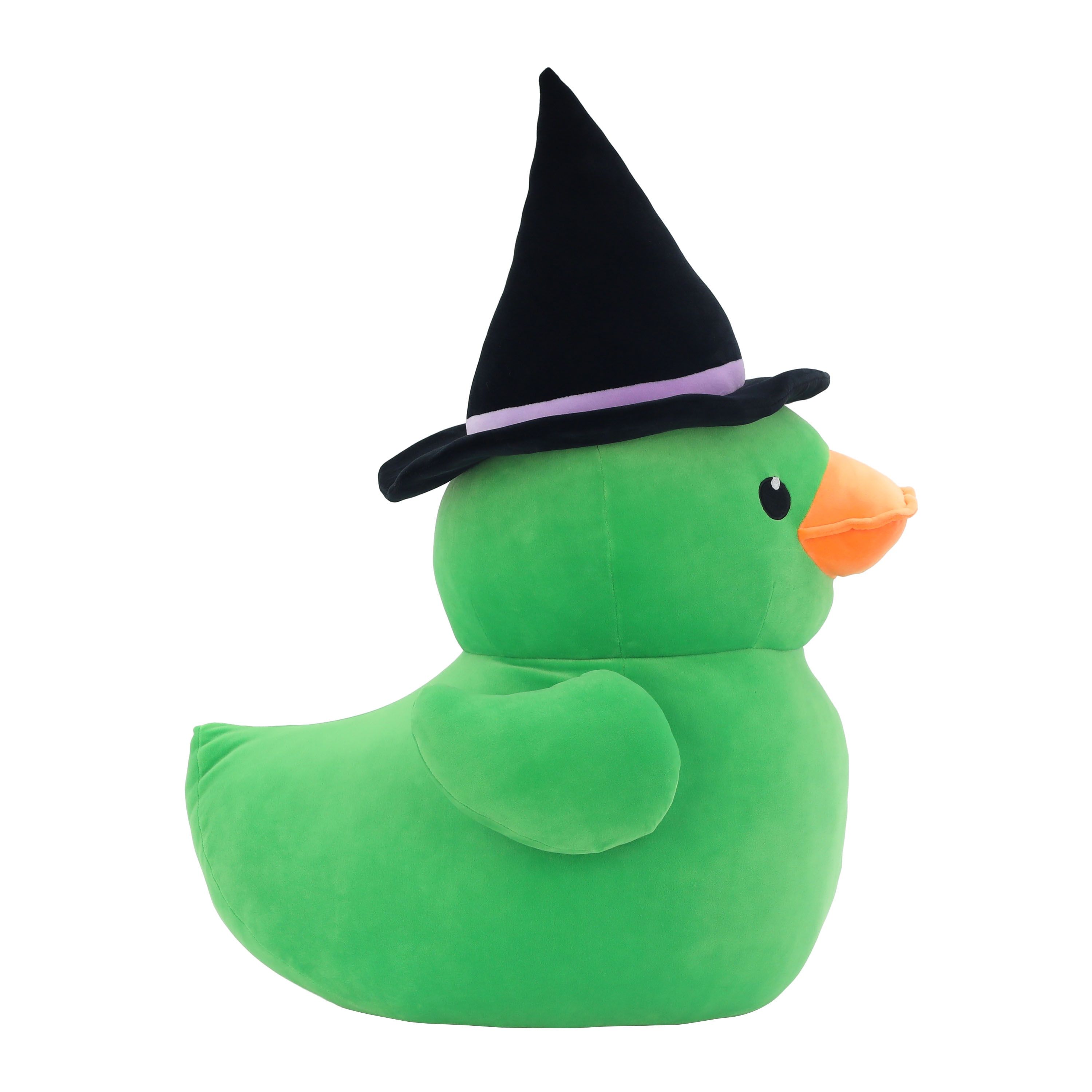 Halloween Jumbo Green Witch Rubber Duck Plush, 23 in, by Way To Celebrate - Walmart.com | Walmart (US)