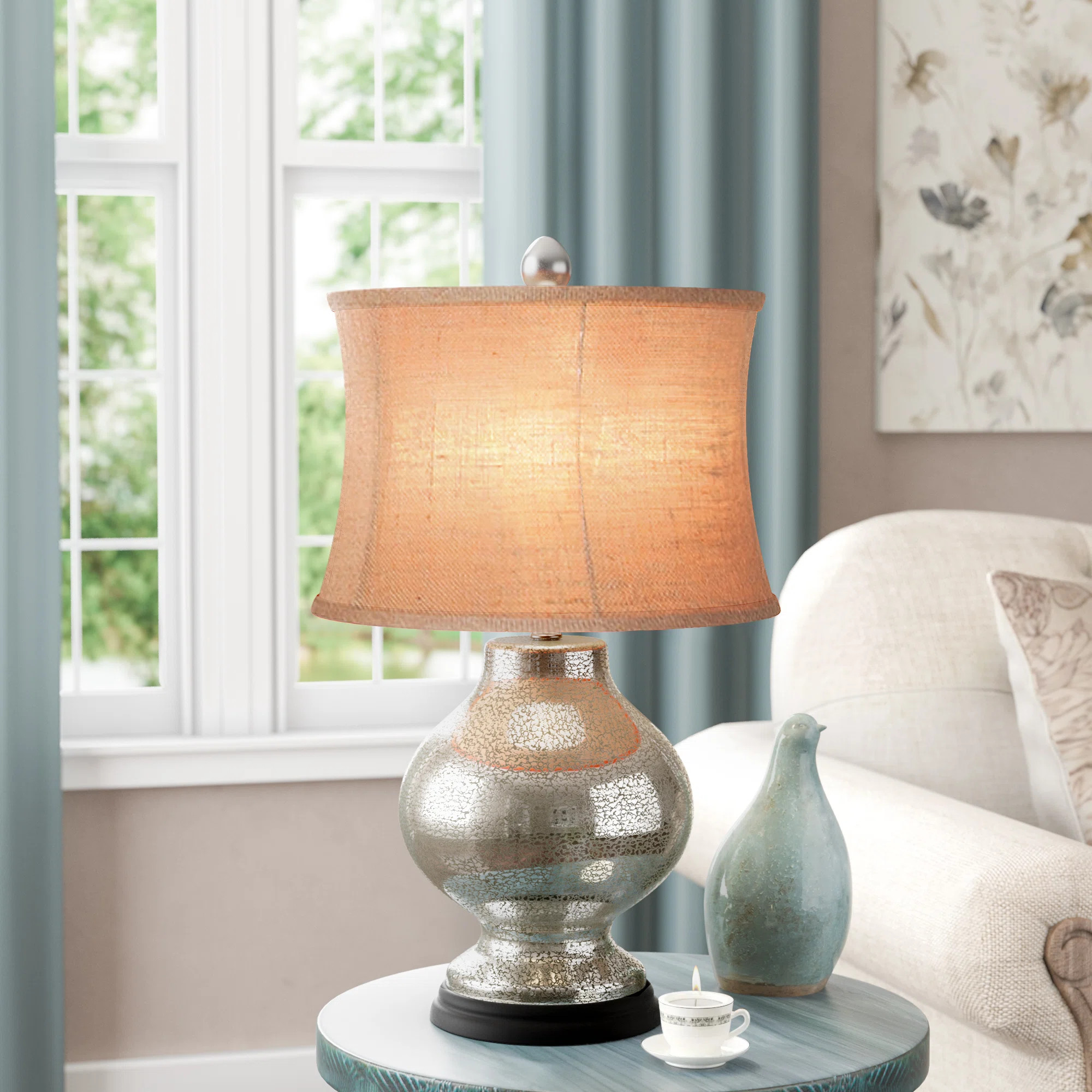 Thinder Mercury Glass Table Lamp | Wayfair North America