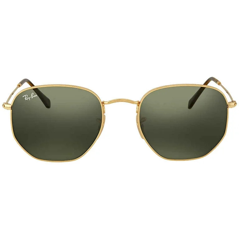 Ray Ban Hexagonal Flat Lenses Green Unisex Sunglasses RB3548N 001 54 | Walmart (US)