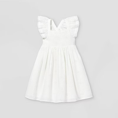 Toddler Girls' Ruffle Sleeve Dress - Cat & Jack™ | Target