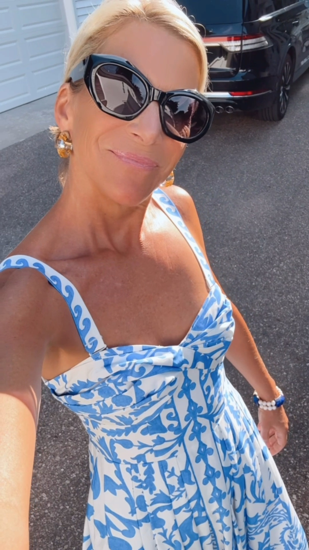 Bing and I tend to wear the same colors out at night 😊. This Cartolina dress is a show stopper

#LTKootd #LTKOver40 #LTKTravel