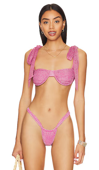 Drea Top in Fuchsia Purple Shine | Revolve Clothing (Global)