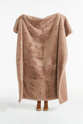 Sophie Faux Fur Throw Blanket | Anthropologie (US)