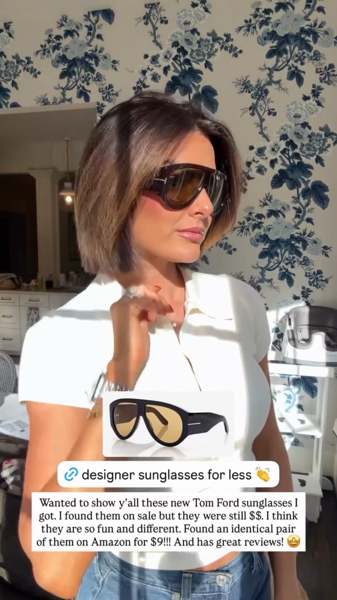 Wanted to show y’all these new Tom Ford sunglasses I got. I found them on sale but they were still $$. I think they are so fun and different. Found an identical pair of them on Amazon and they’re on sale!!! And has great reviews! 🤩

#LTKSaleAlert