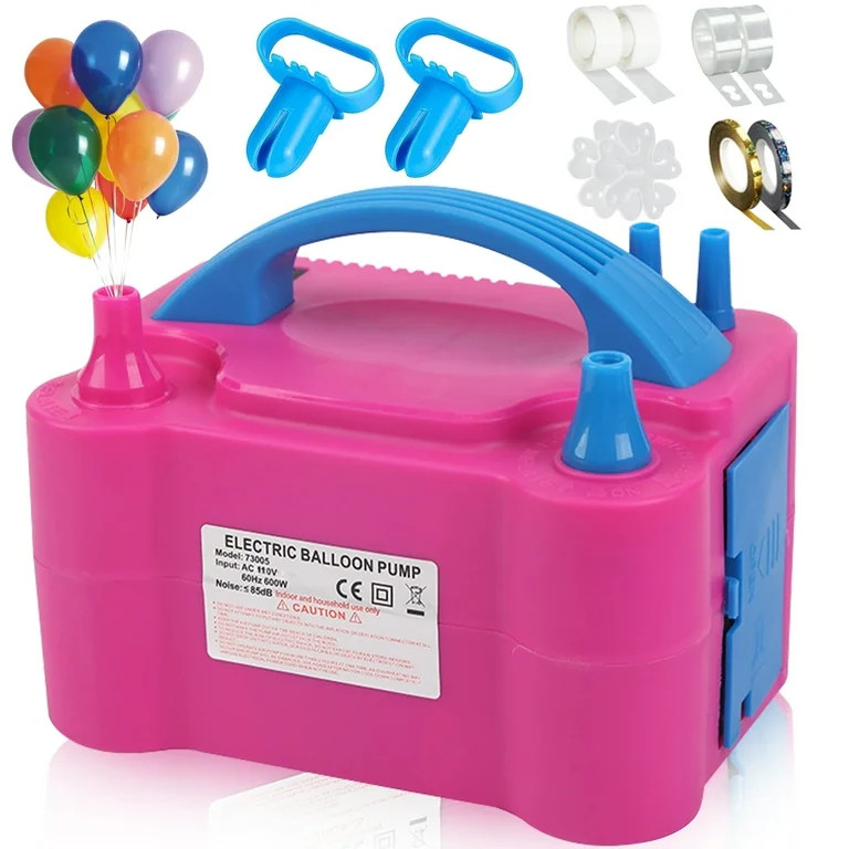 Electric Balloon Pump, Portable Dual Nozzle Blower Air Balloon Pump & Inflator for All Balloons P... | Walmart (US)