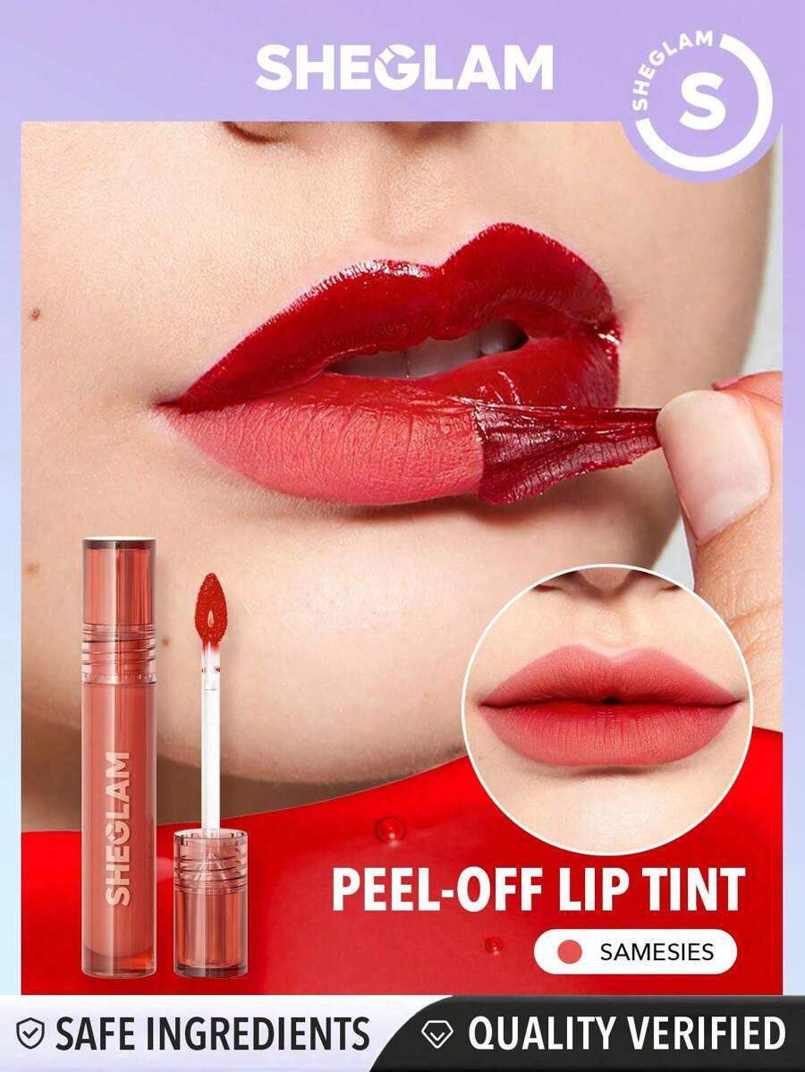 SHEGLAM Peel Talk Lip Tint-Samesies Long-Lasting Waterproof Liquid Lipstick Peel Off Lip Stain Hi... | SHEIN