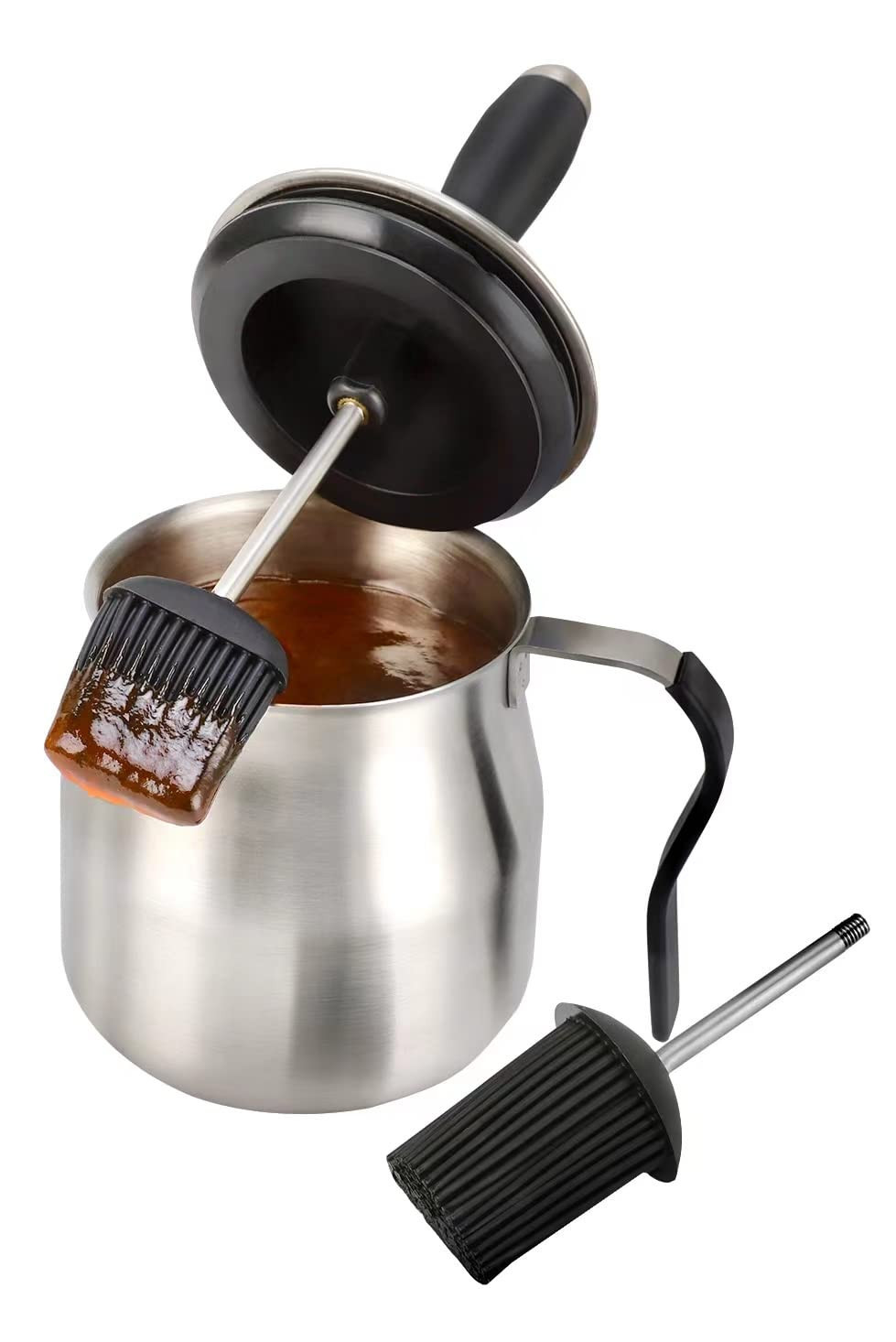 WEQUALITY 32oz Basting Pot with 2 Replaceable Basting Brush Set，Grill BBQ Accessories，Cooking... | Amazon (US)