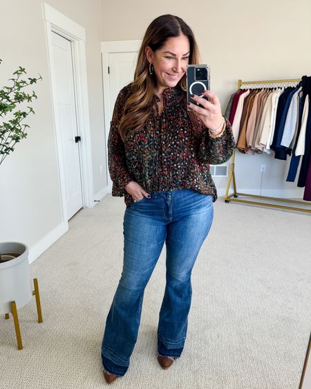 This top is perfect for Thanksgiving! This blouse is also now 30% off and the jeans are 50% off! 

Fit tips: top tts, L // jeans tts, 12 R // Booties tts 

Fall outfit   Fall style  fall outfit  fall fit tips  holiday fashion  holiday outfits  thanksgiving’s blouse  thanksgiving outfits  

#LTKSeasonal #LTKstyletip #LTKHoliday