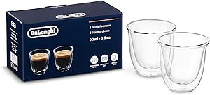 De'Longhi DLSC310, Bicchieri Espresso di Vetro a Doppia Parete, Vetro Borosilicato ritenzione del... | Amazon (IT)