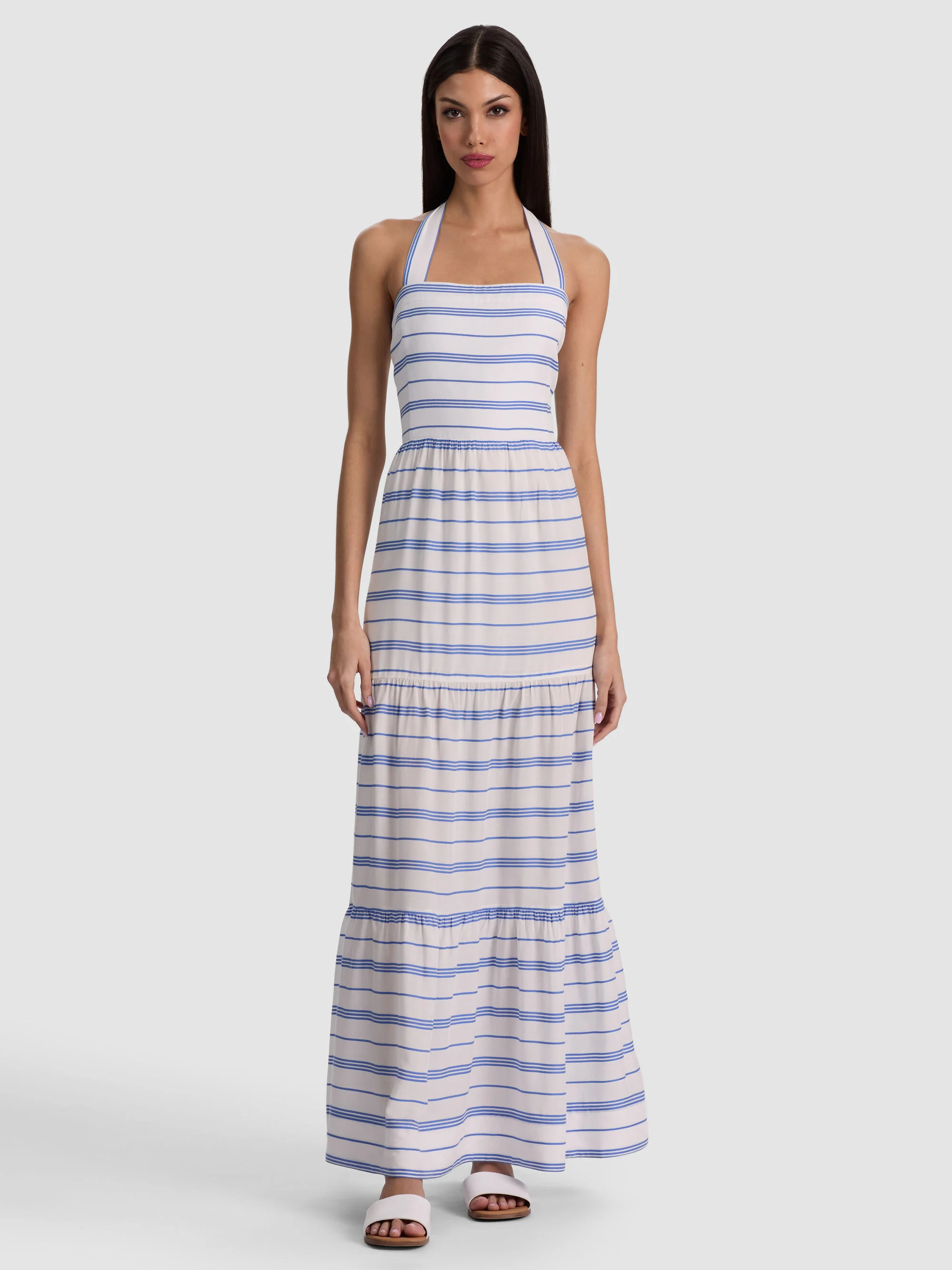 SAIGE HALTER MAXI DRESS | Alice + Olivia
