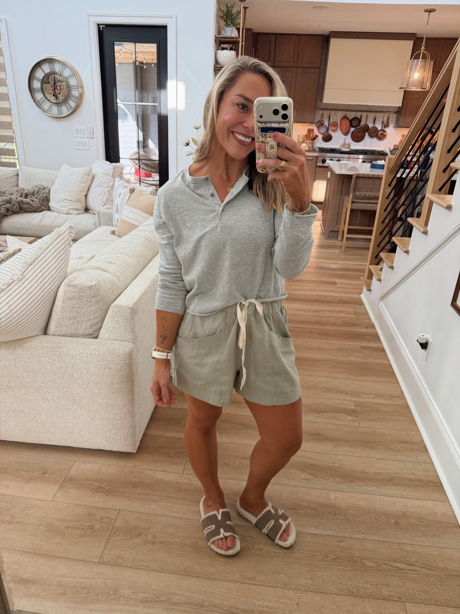 In love w/ this too! Vintage style button up that’s super lightweight! & these shorts are so flowy + lightweight as well! In a M top & L bottoms for more room☺️

Ootd / @Target / comfy / cute / Holley Gabrielle

#LTKootd #LTKPetite