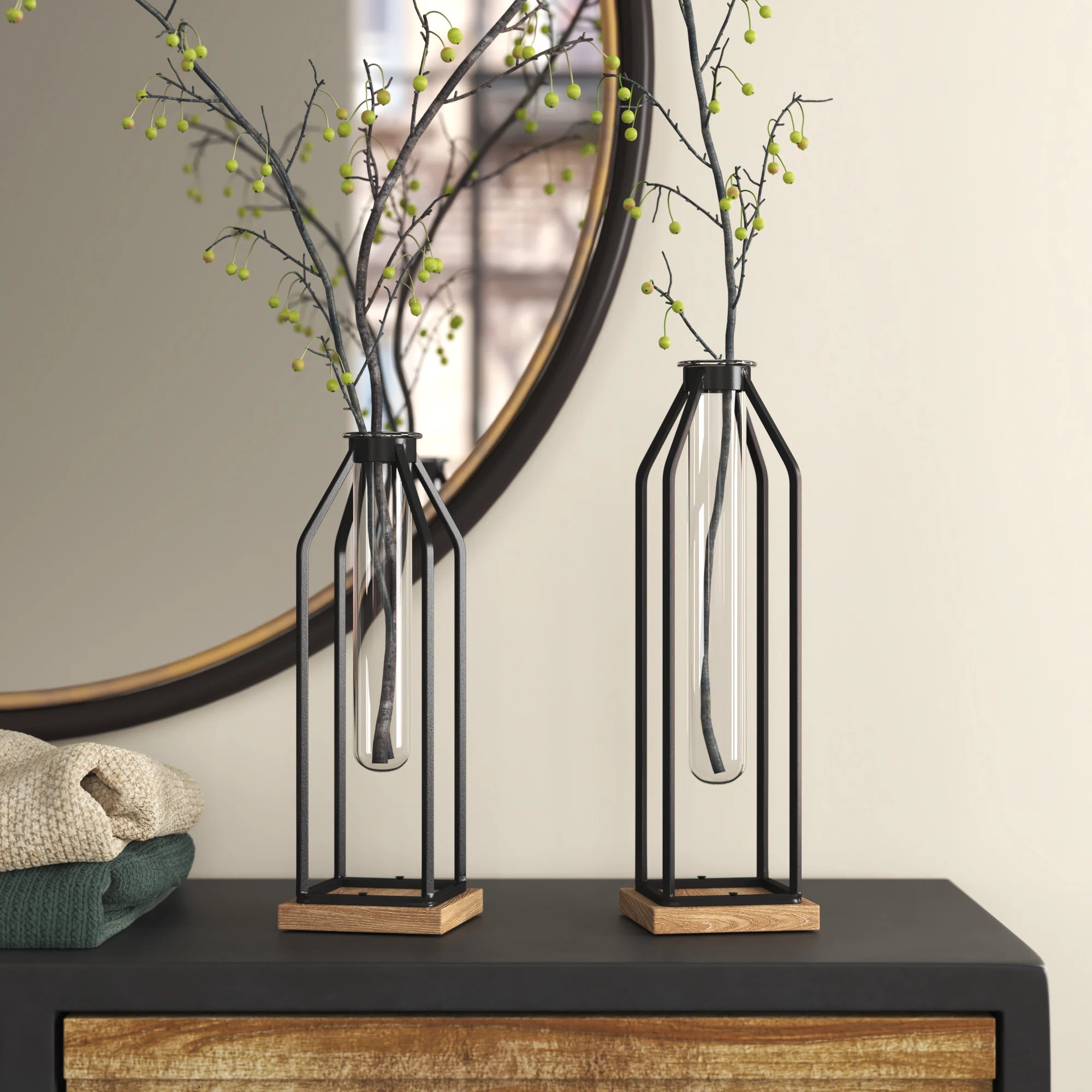 Mahaney Metal Table Vase | Wayfair North America