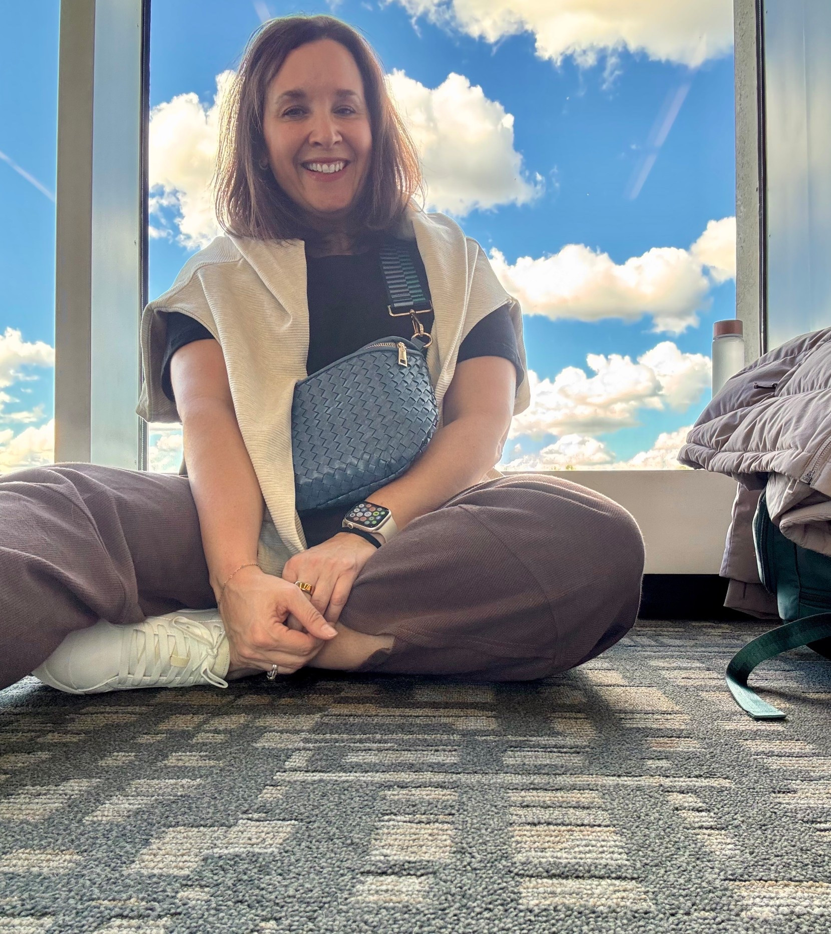 Travel fit! These lounge pants from Amazon are so good! Paired with my Dr. Schols teenies and Old Navy vintage tee and I am good to go! 

#LTKMidsize #LTKFindsUnder50 #LTKTravel