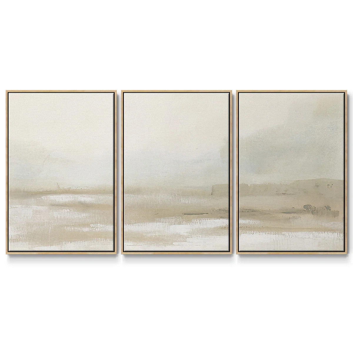 Neutral Mist Mesa I - Multi Piece Framed Canvas | Wayfair North America