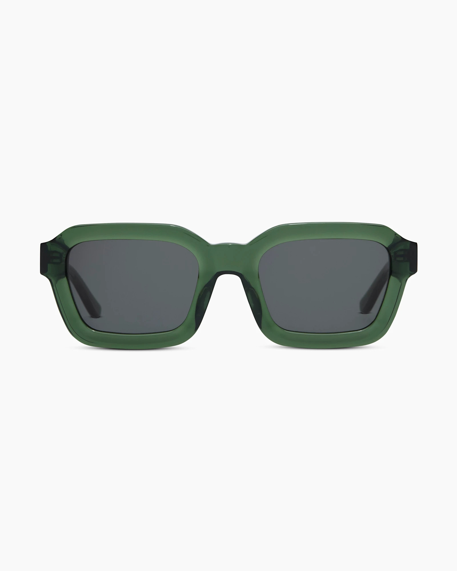 Ibiza Polarized Acetate Sunglasses in Clear Sage With Green Lens | Quince