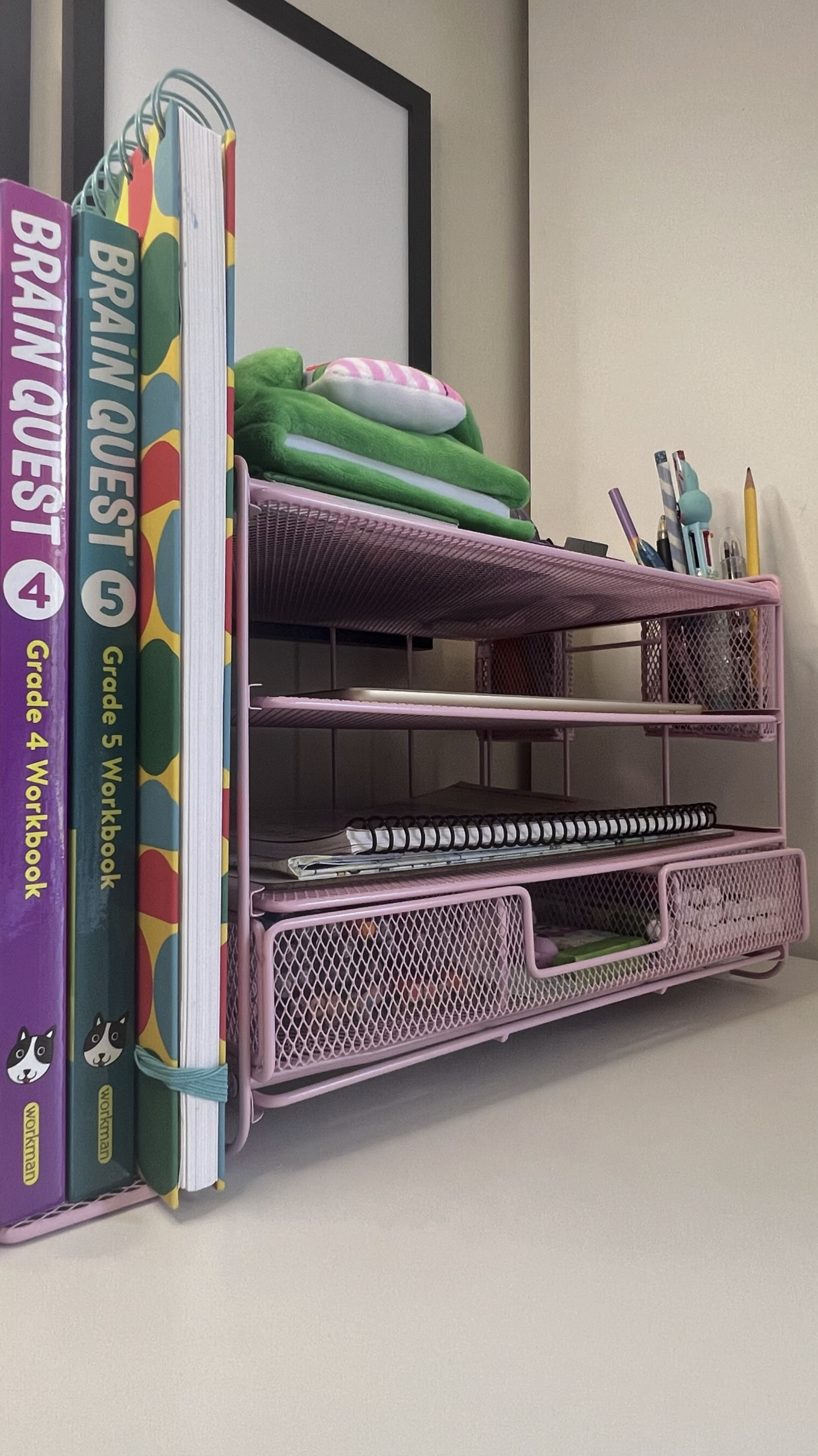 This is for who those love organizations! I’m one of them. I found this desk organizer very useful, full of spaces and pretty! It fits perfectly everything that I needed with some space still left. There are other colors as well. Great product!

#LTKHome #LTKSaleAlert