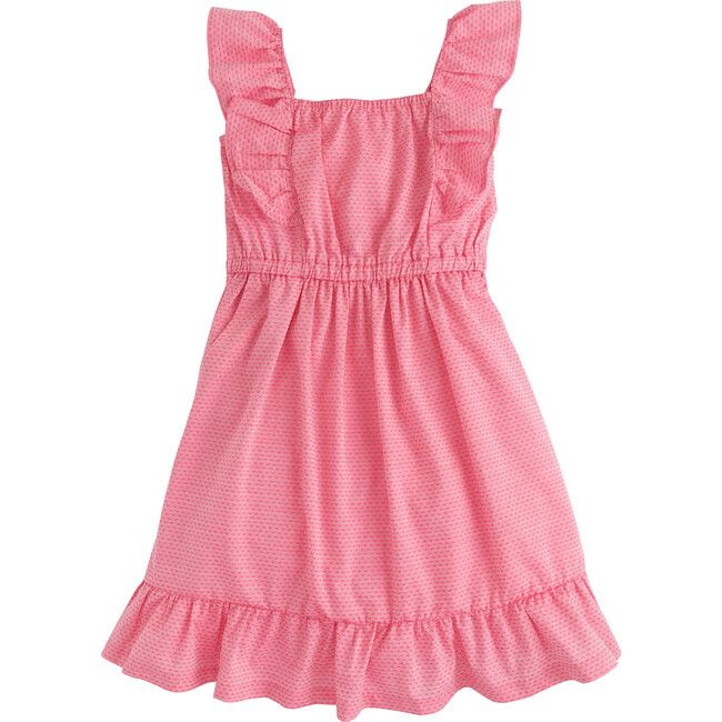 BISBY | Brighton Dress, Hot (Pink Polka Dot, Size 3Y) | Maisonette | Maisonette