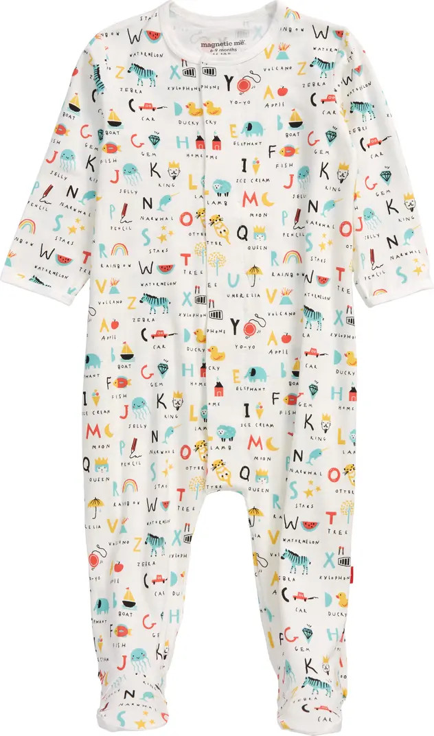 ABC Love Fitted One-Piece Pajamas | Nordstrom
