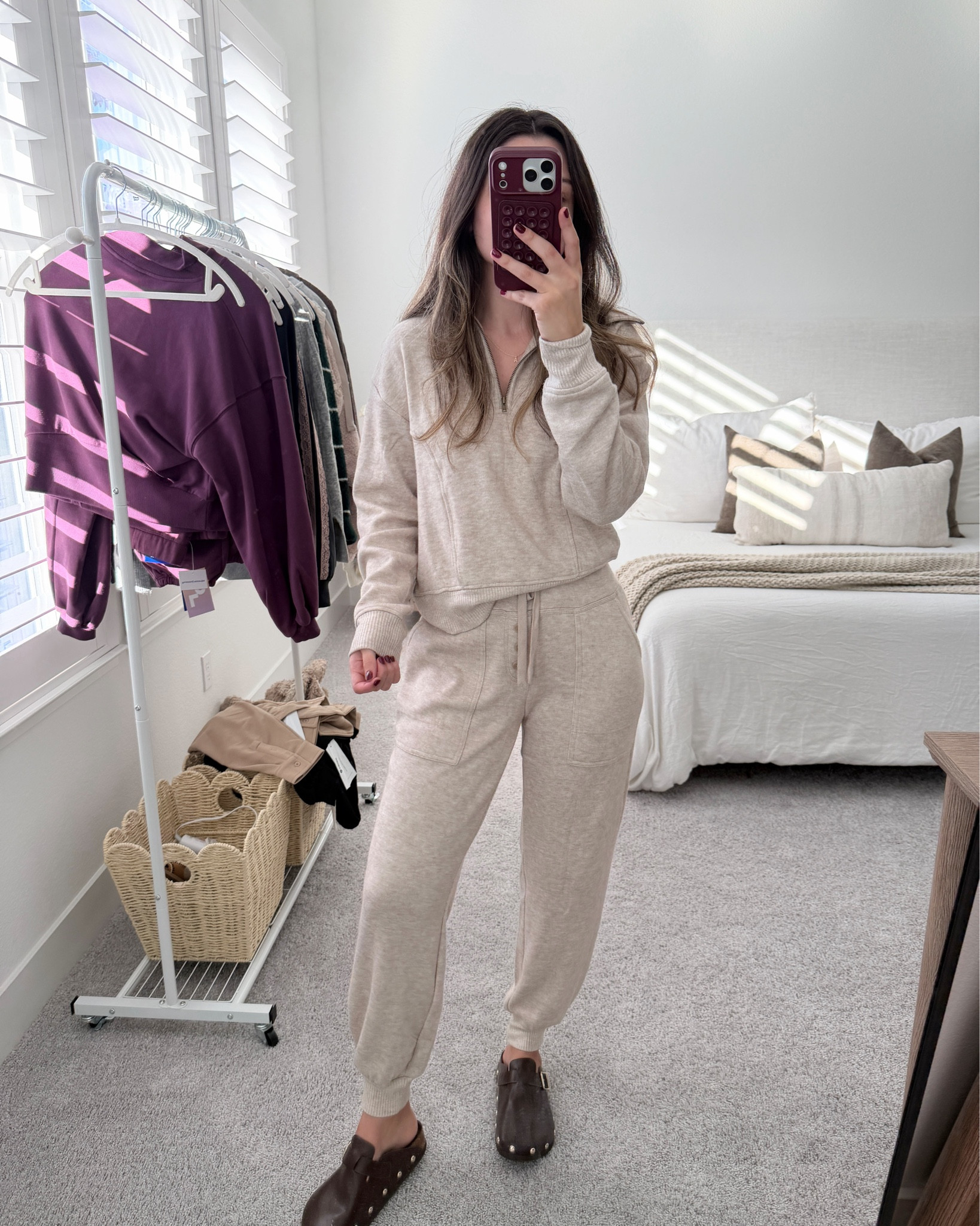 Sherpa jacket, outerwear, winter jacket, fall jacket, target find , ootd, casual set, clogs, studded clogs, joggers , sweatshirt 

#LTKmomlife #LTKootd #LTKSeasonal