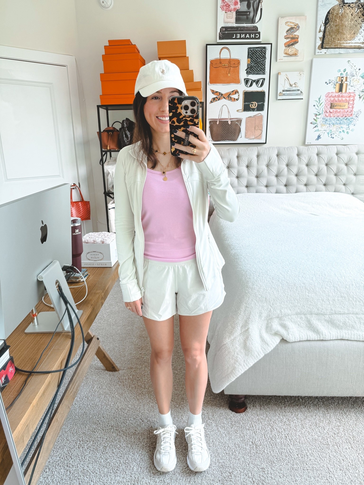 Lululemon define jacket and hotty hot shorts in Bone. Hold tight tank in vitapink.



#LTKFindsUnder100 #LTKActive #LTKSeasonal