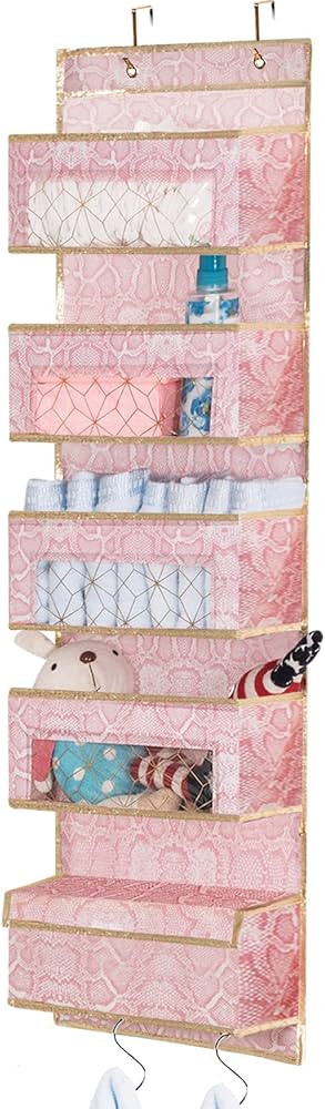 DAMAHOME Over Door Hanging Organizer - Closet Door Storage Organizer 5 Large Pockets, Door Organi... | Amazon (US)