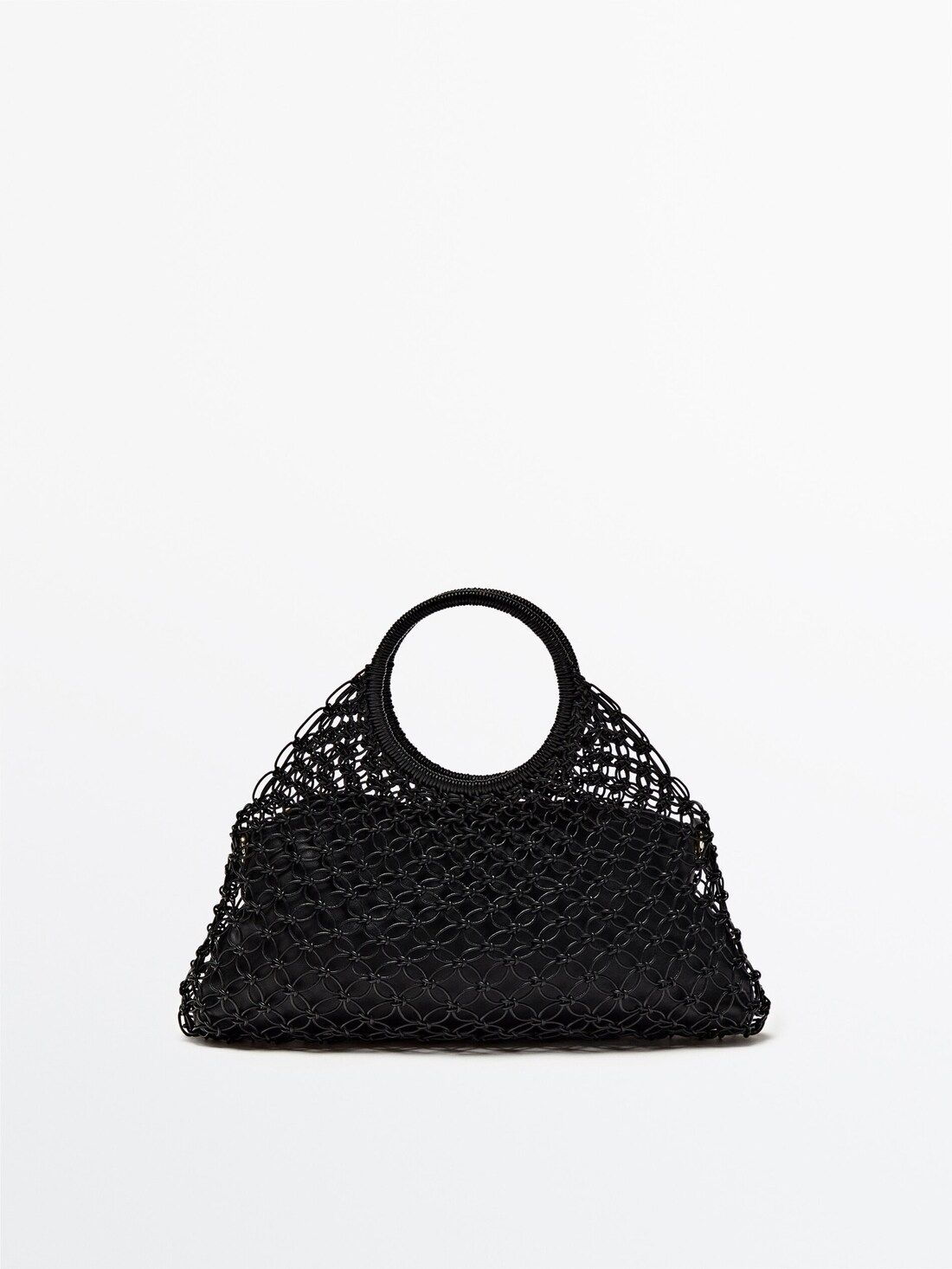 Tubular braided mini tote bag | Massimo Dutti (US)