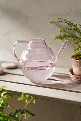Pink Glass Watering Can | Terrain
