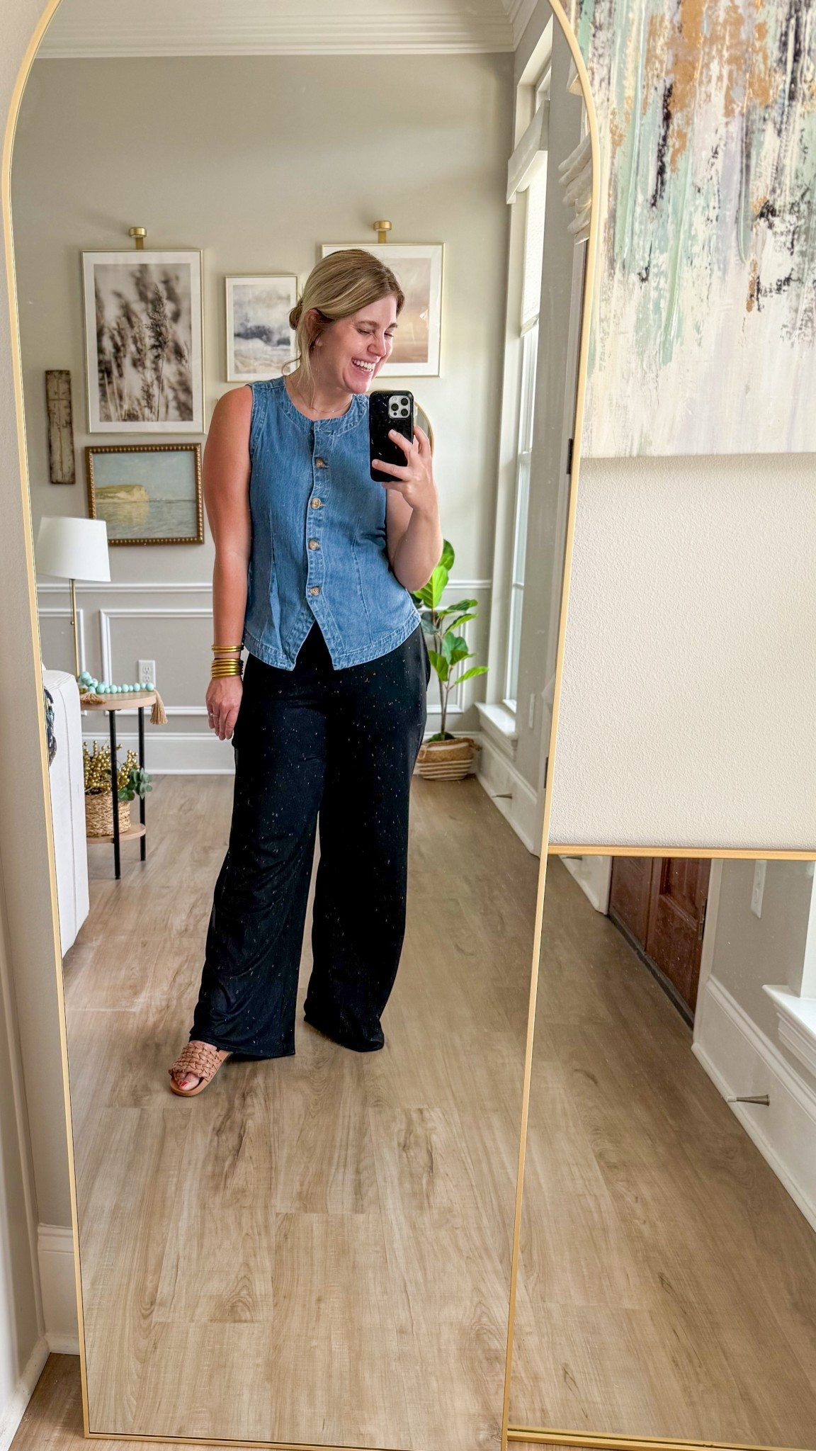 The Walmart Denim vest is a must have in your wardrobe. Perfect for layering and can’t wait to mix it in with my cooler, fall pieces. I am wearing a size medium 🫶🏻

#LTKStyleTip #LTKSeasonal #LTKOver40