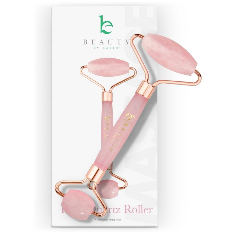 Beauty by Earth Rose Quartz Face Roller Skin Care Tools, Face Massager Roller | Target