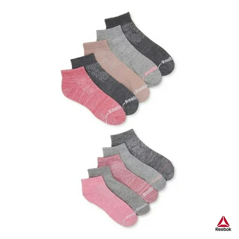 Reebok Women's Pro Series Performance Lightweight Ankle Socks, 10-Pack | Walmart (US)