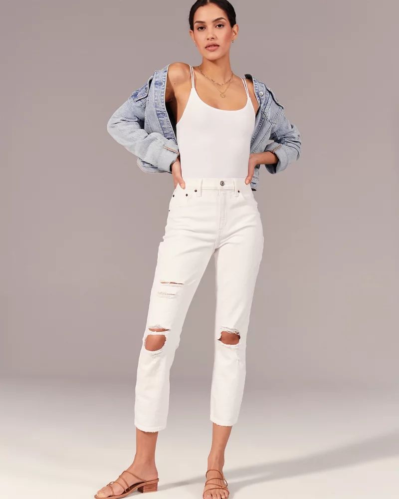 High Rise Mom Jeans | Abercrombie & Fitch (US)