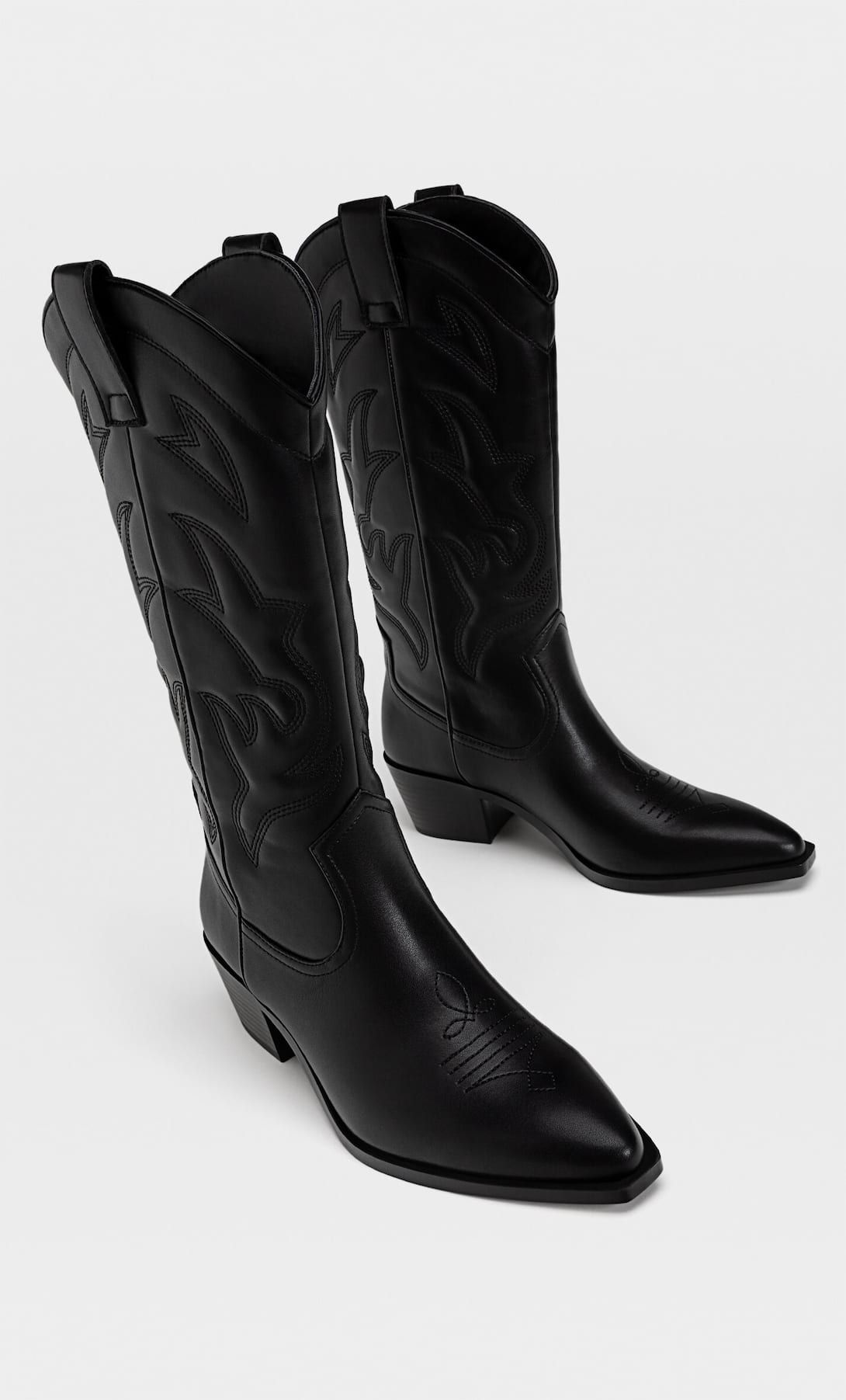 Heeled cowboy boots - Women's fashion | Stradivarius United Kingdom | Stradivarius (UK)