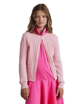 Girls' Cable-Knit Cardigan - Little Kid, Big Kid | Bloomingdale's (US)